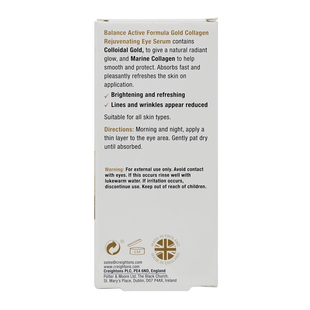 Balance Active Formula Gold   Marine Collagen Rejuvenating Eye Serum 15ml