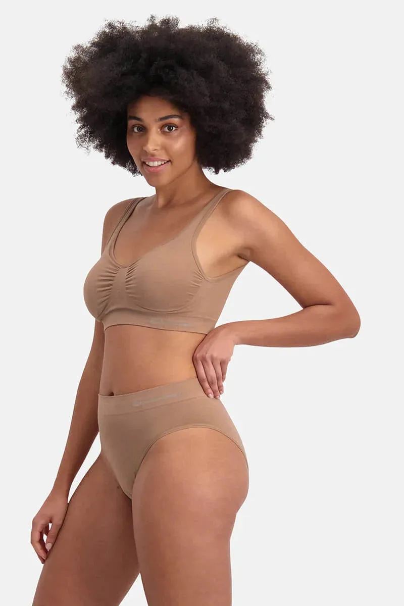 Bamboo Basics Ladies BB Belle Knitted Seamless Full Brief 3-pack