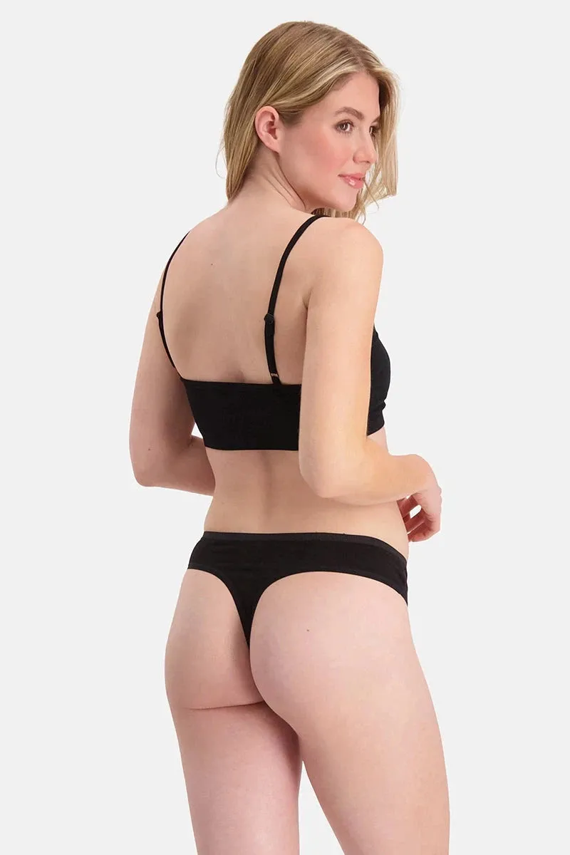 Bamboo Basics Lola Ladies BB Knitted Thongs 3-pack