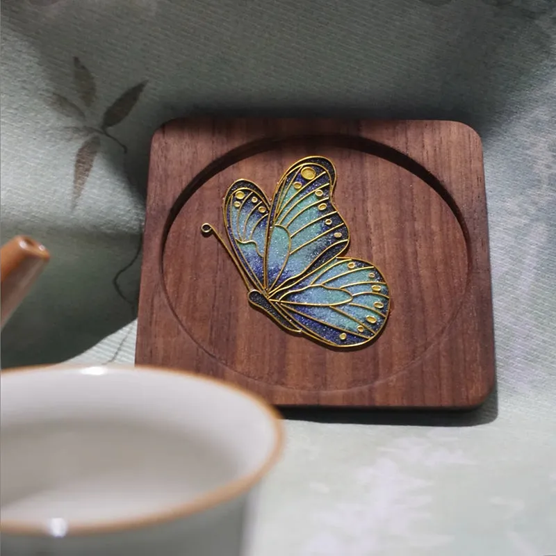 Beginner Butterfly Coaster Cloisonné Enamel DIY Kit