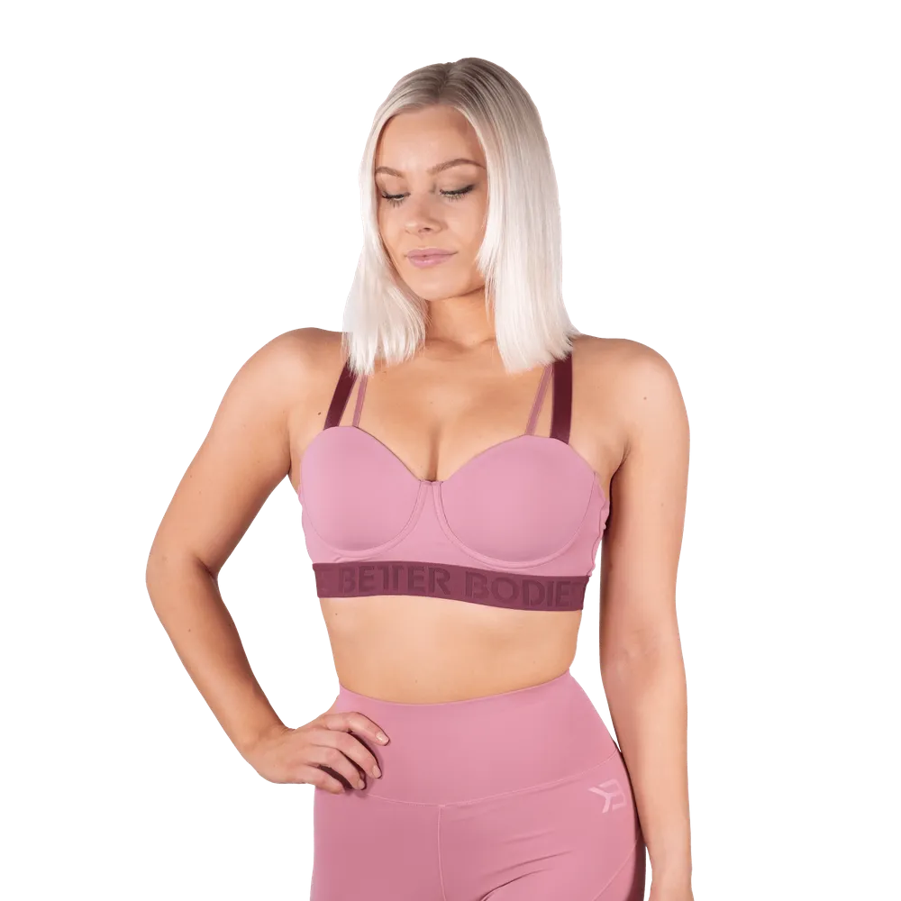Better Bodies Waverly Sports Bra - Heather Pink