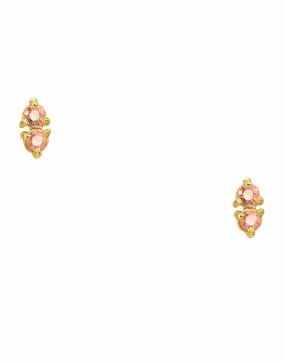 Blush Two-Step Earrings