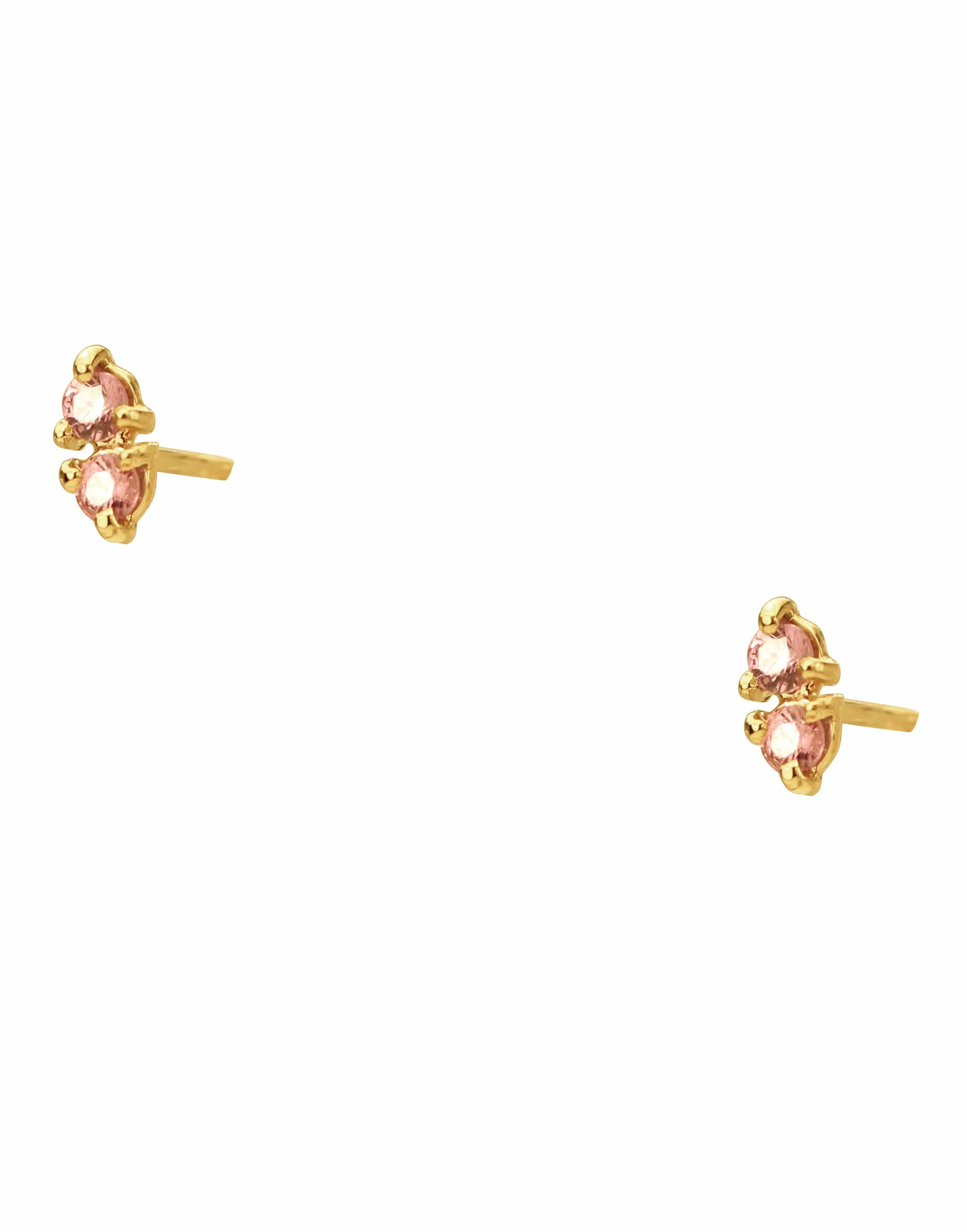 Blush Two-Step Earrings