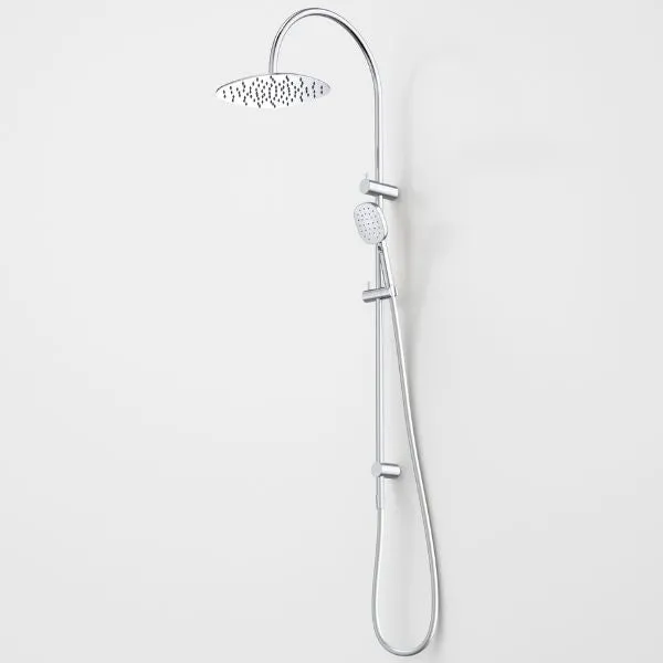 Caroma Contura II Rail Shower with Overhead - Chrome