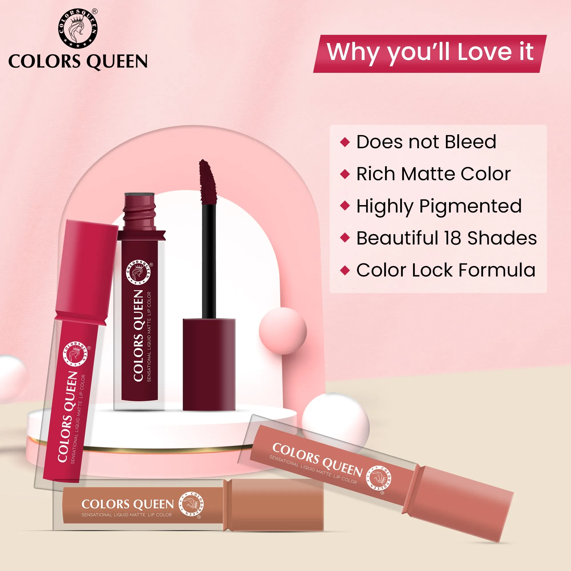 Colors Queen Sensational Liquid Matte Lipstick