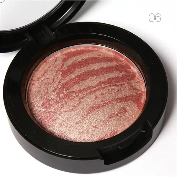 Face Cheek Blush Powder 6 Colors Pressed Powder Long Lasting Pure Blush