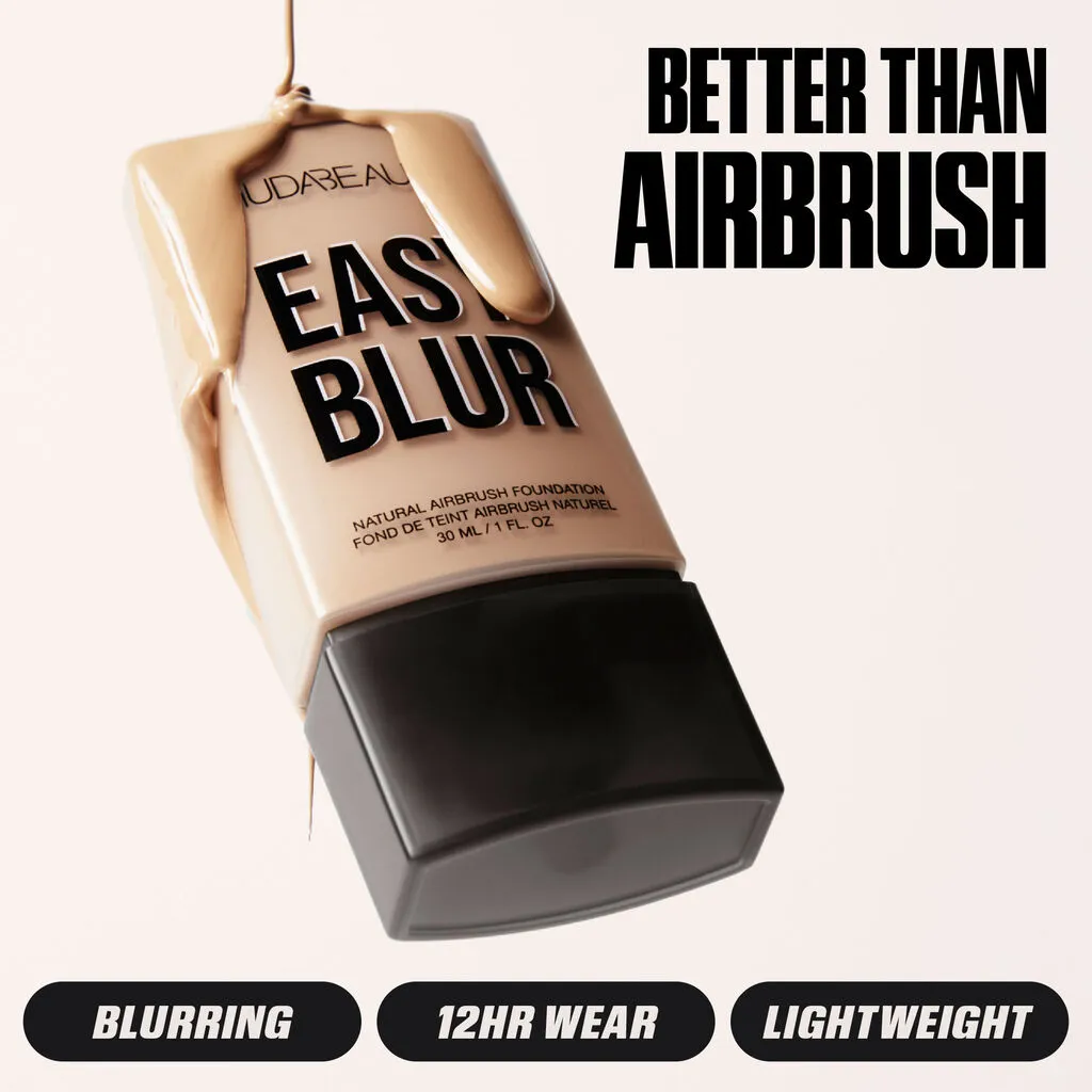 HUDA BEAUTY Easy Blur Natural Airbrush Foundation with Niacinamide (110 ANGEL FOOD)