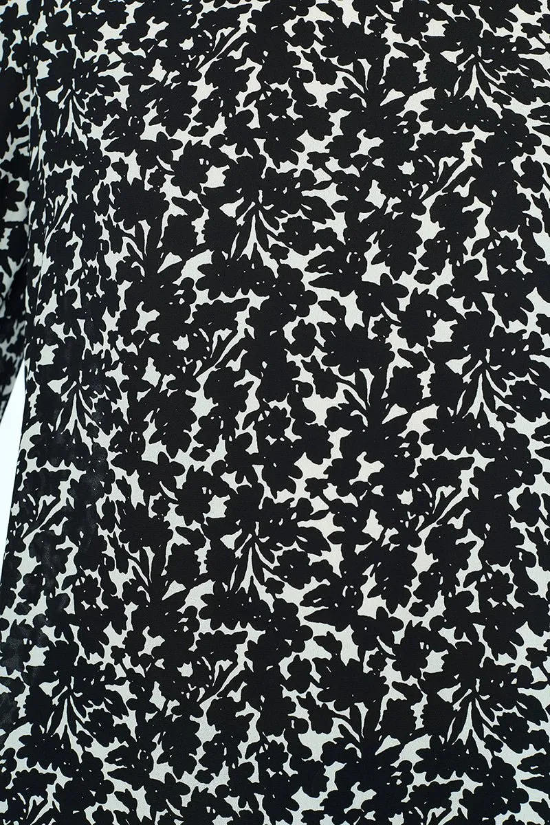 Malaya Long Sleeve Printed Blouse