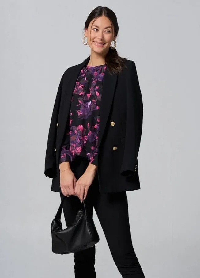 Malaya Long Sleeve Printed Blouse