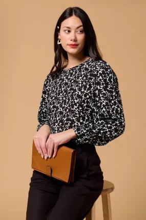 Malaya Long Sleeve Printed Blouse
