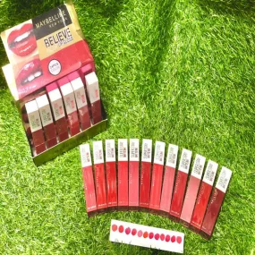 MAYBELLINE NEW YORK BELIEVE 12 PCS COLOR MATTEN LIP GLOSS