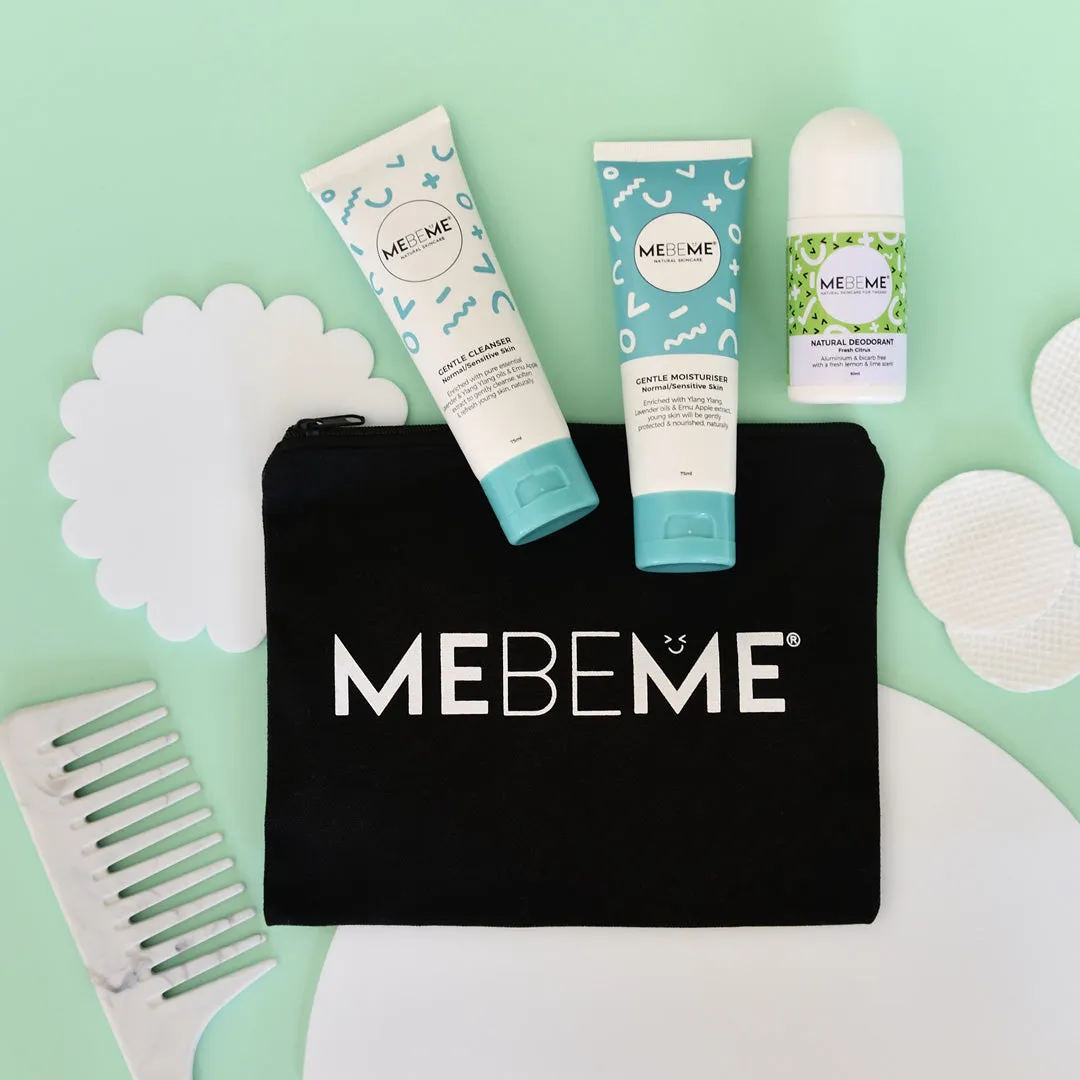 MEBEME Try It All Gentle Natural Tween Skincare Pack With FREE Bag