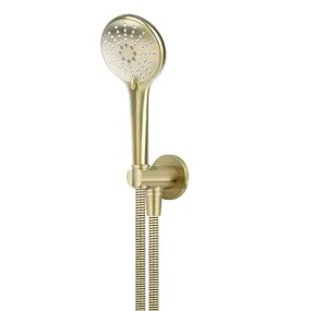 Meir Round 3 Function Hand Shower on Fixed Bracket Tiger Bronze