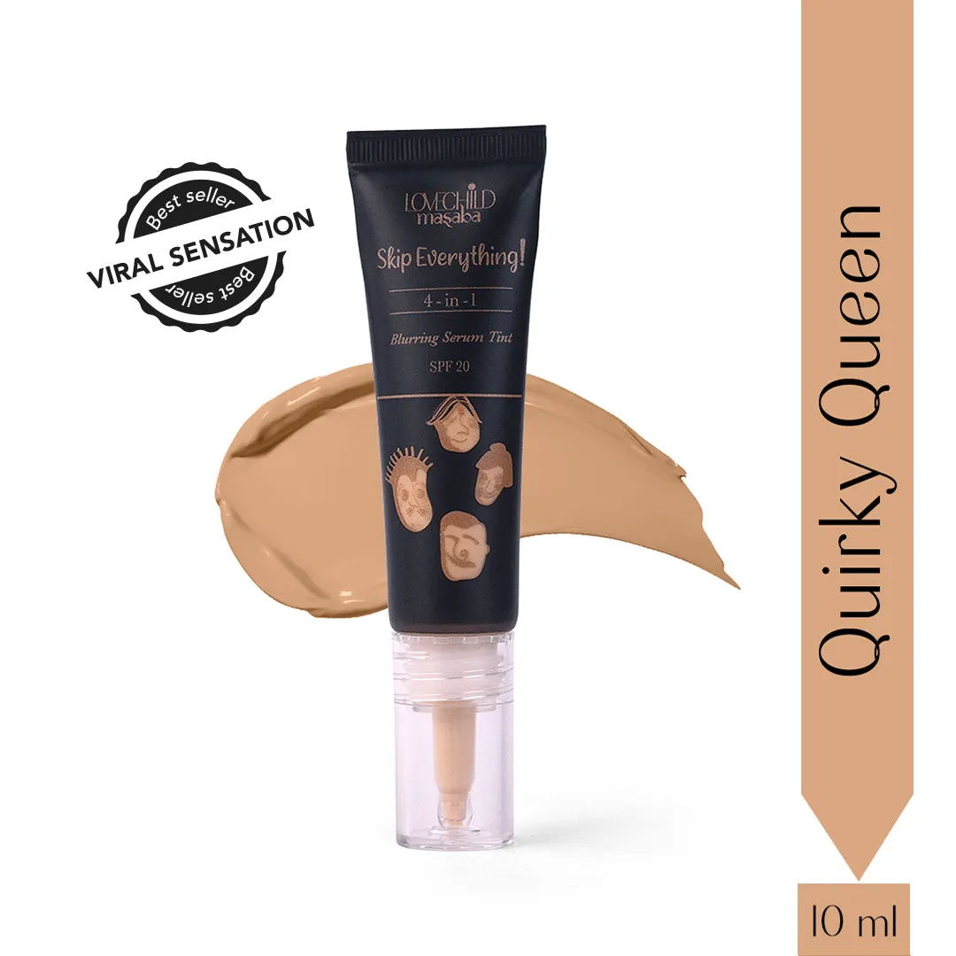 Quirky Queen- Skip Everything Blurring Serum Skin Tint  4-in-1 Benefits