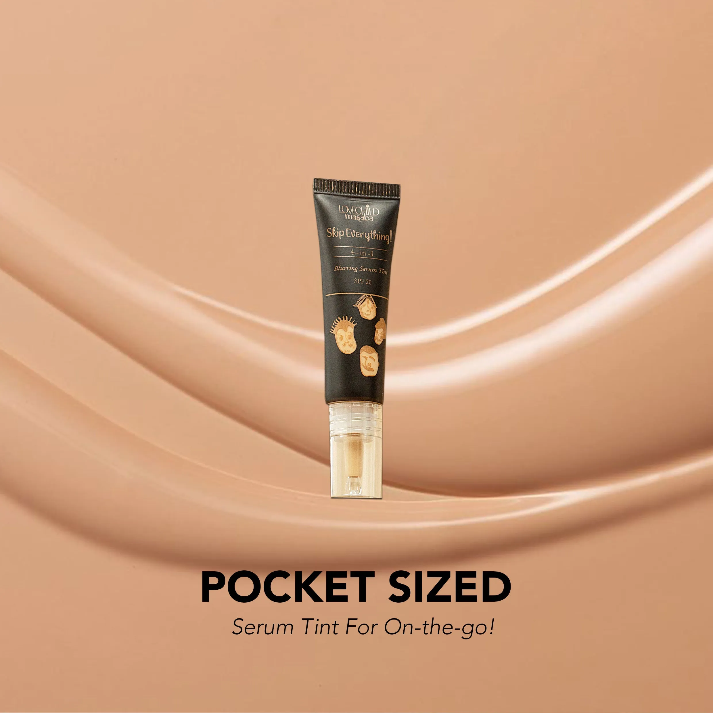 Quirky Queen- Skip Everything Blurring Serum Skin Tint  4-in-1 Benefits