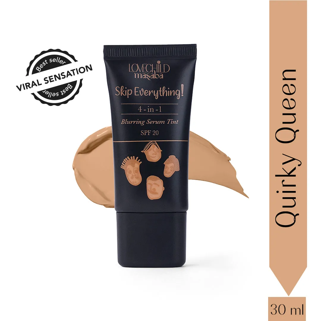 Quirky Queen- Skip Everything Blurring Serum Skin Tint  4-in-1 Benefits