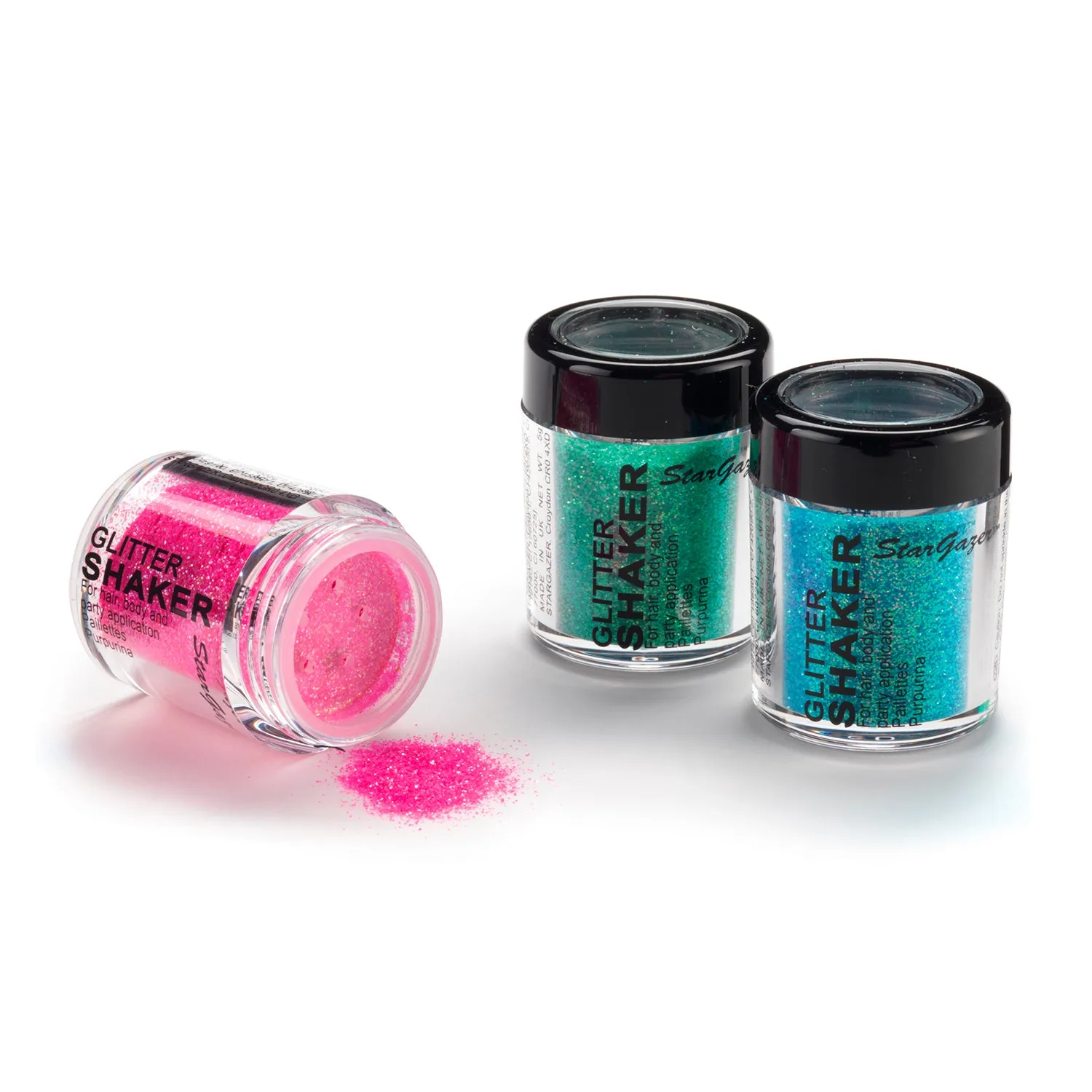 "Stargazer Multifunctional Cosmetic Glitter Shaker, 0.18 oz - Add a Sparkling Touch to Your Hair and Body for an Eye-Catching Glam Look, Perfect for Parties, Events, and Everyday Styling"