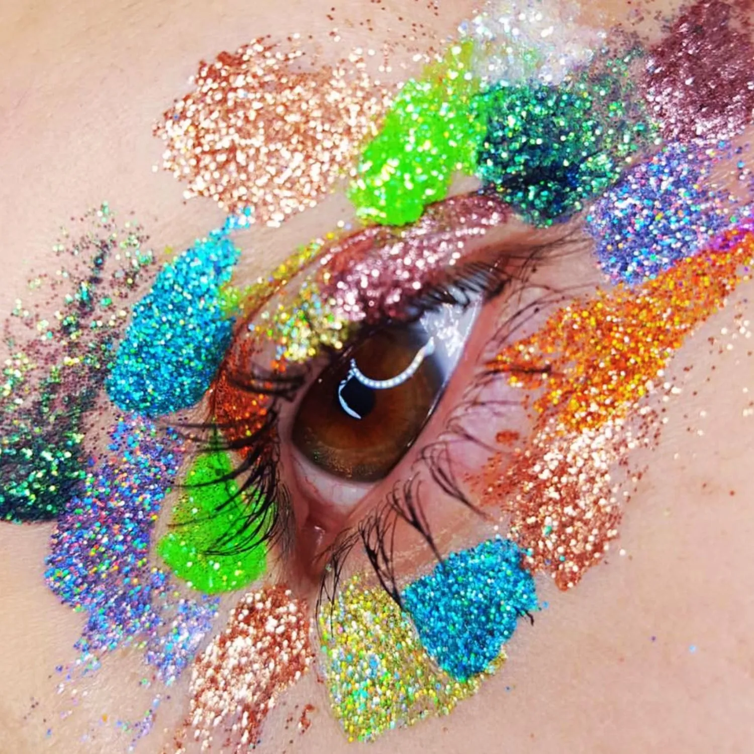 "Stargazer Multifunctional Cosmetic Glitter Shaker, 0.18 oz - Add a Sparkling Touch to Your Hair and Body for an Eye-Catching Glam Look, Perfect for Parties, Events, and Everyday Styling"