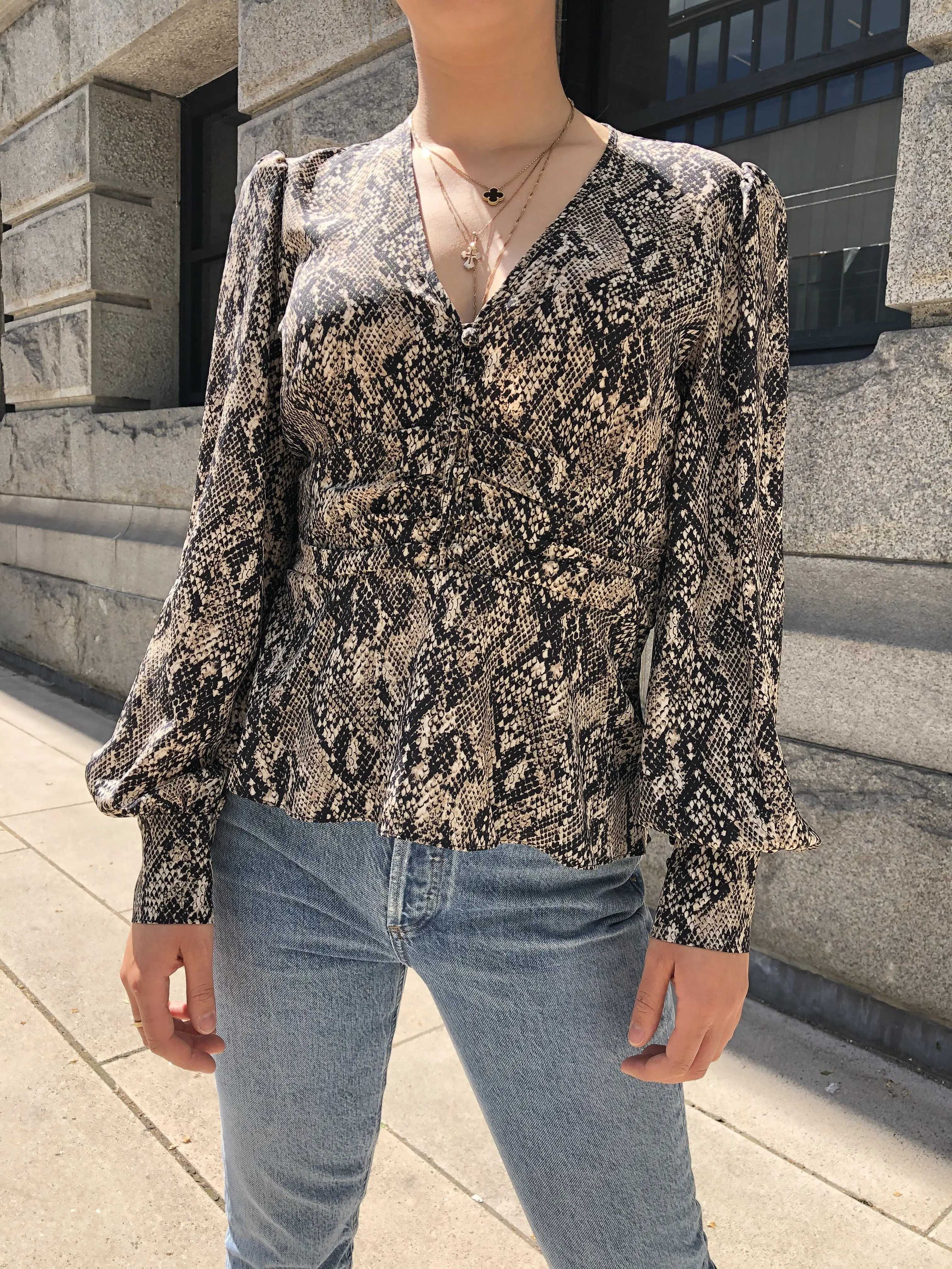 Thea Reptile Blouse