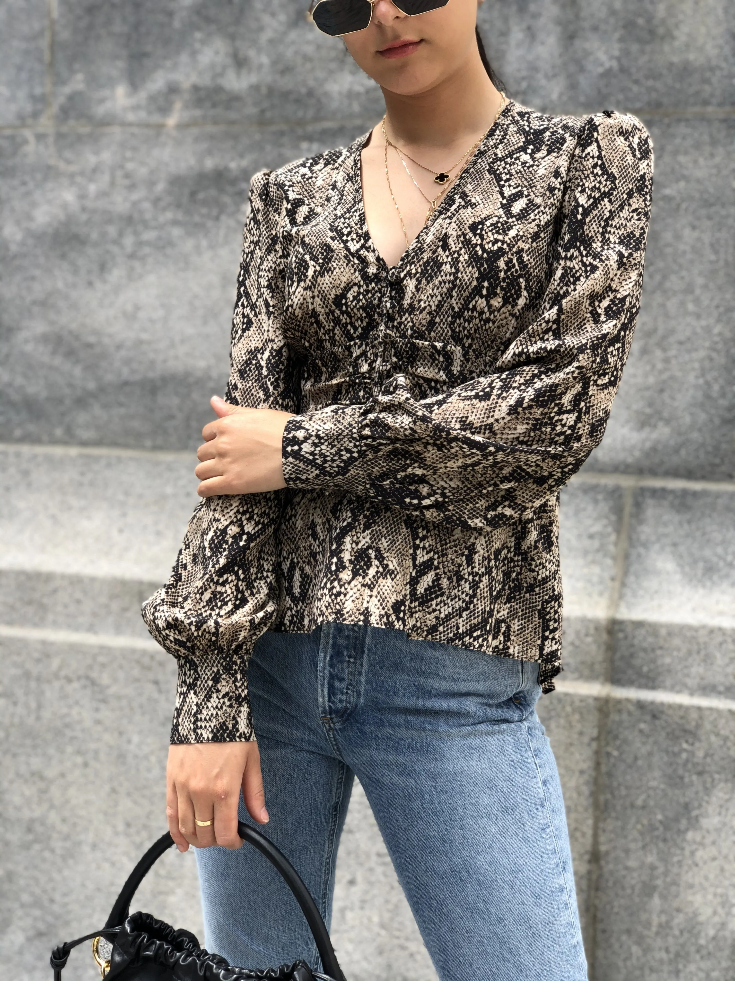 Thea Reptile Blouse